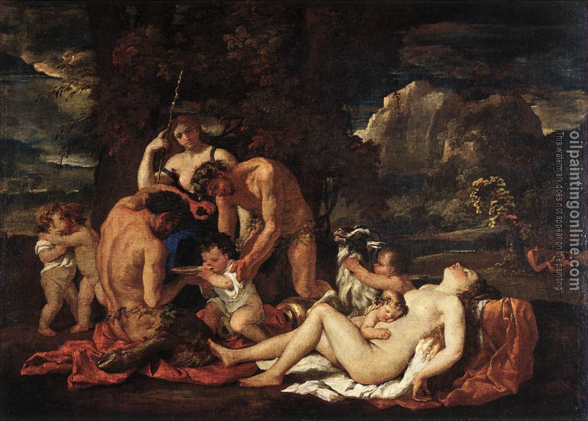 Poussin, Nicolas - The Nurture of Bacchus